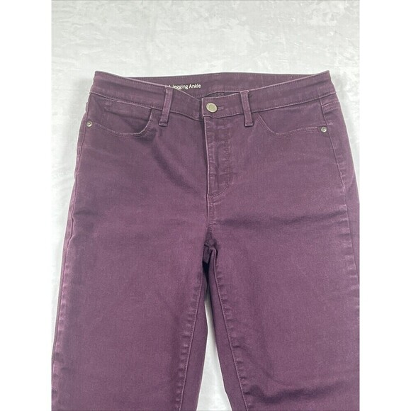 Talbots Flawless High-Waist Jegging Ankle Jeans Maroon Size 6 - Picture 2 of 7